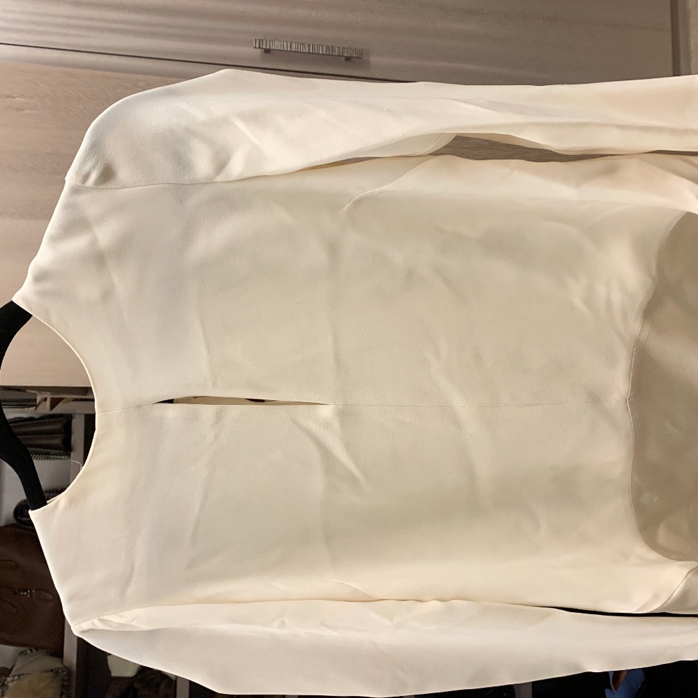White Silkd Blouse Narcisco Rodriquez